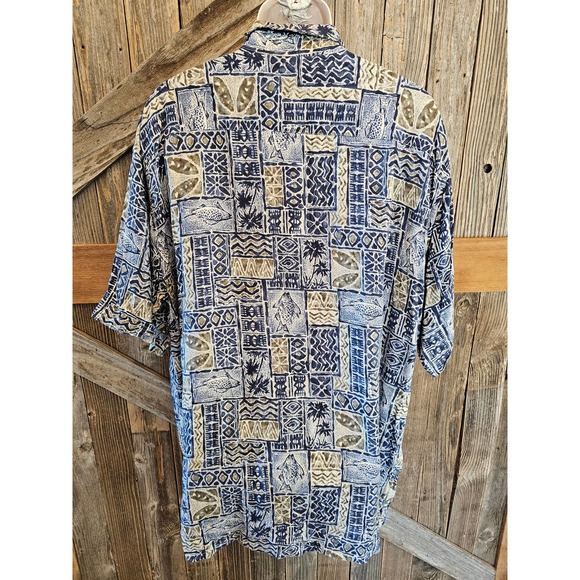 Campia moda XlT TALL hawaiin button up short sleeve aloha vacation - Picture 2 of 6